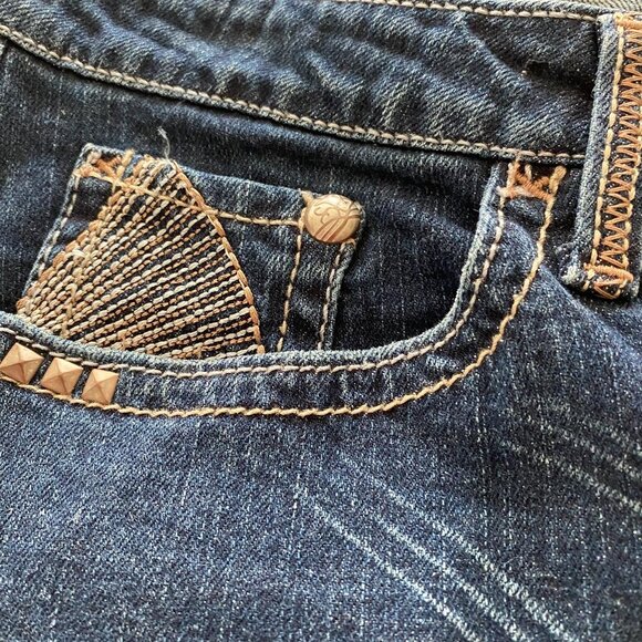 Stylish Cruel MALLORY Jeans Women’s Size 11/12 LONG Stretch Relaxed Flare Style - Picture 4 of 7